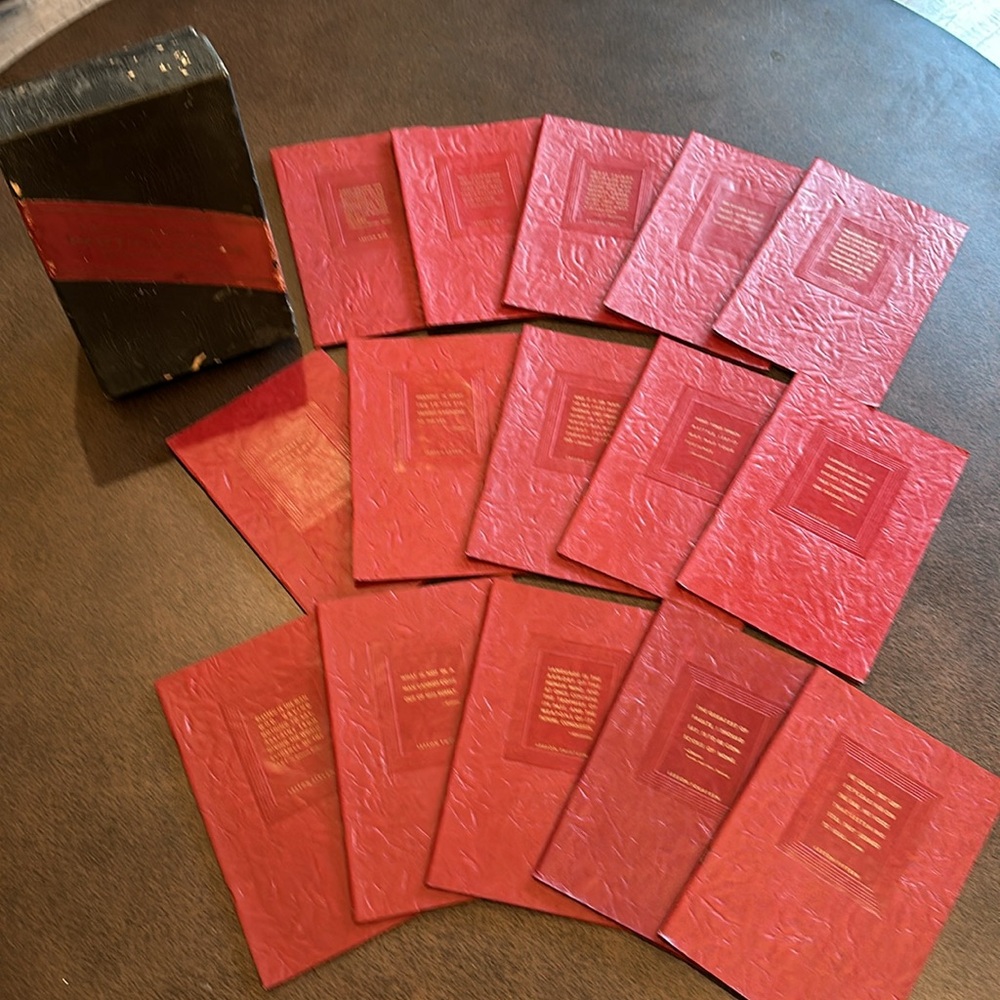 1935 Practical English Effective Speech Complete 15 Lesson Book Set Antique Box